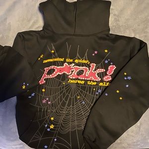 Spider Worldwide Pink V-1 Men’s Hoodie